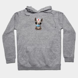 Cute Baby Rhino Nurse Hoodie